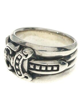 Chrome Hearts Dagger Ring Silver